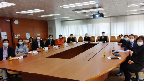 香港中文中學聯會代表蒞臨理大西九龍校園